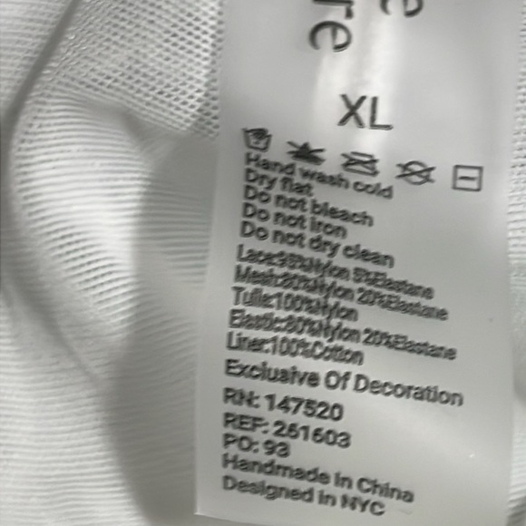 Thistle and Spire Mirage Thong Panty Eyelash Lacy Black XL(14-16) NWT - Picture 6 of 6